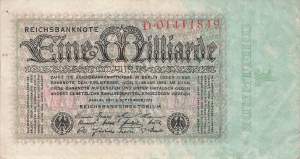 1 Milliarde Mark ro 111a D VF